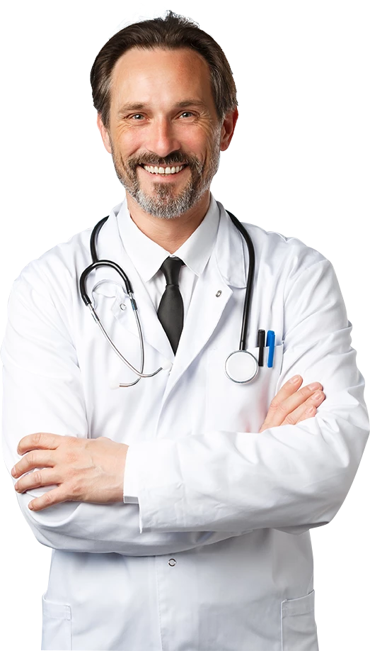 Lekarz ze stetoskopem - zdjęcie stockowe